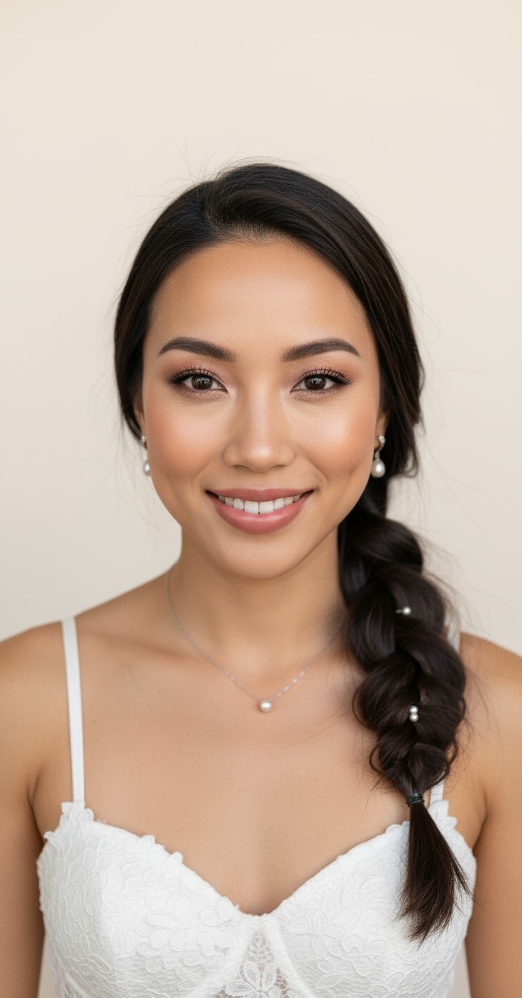 After Messy Braid For Wedding